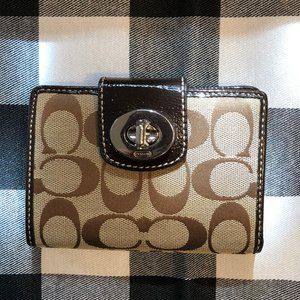 Coach Brown & Cream wallet-used